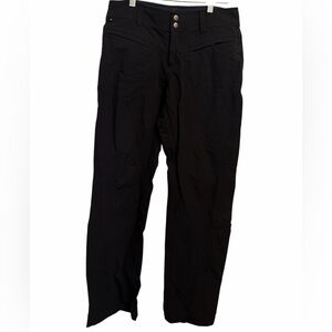 Athleta Women's Black Lined Nylon Straight Leg Pants